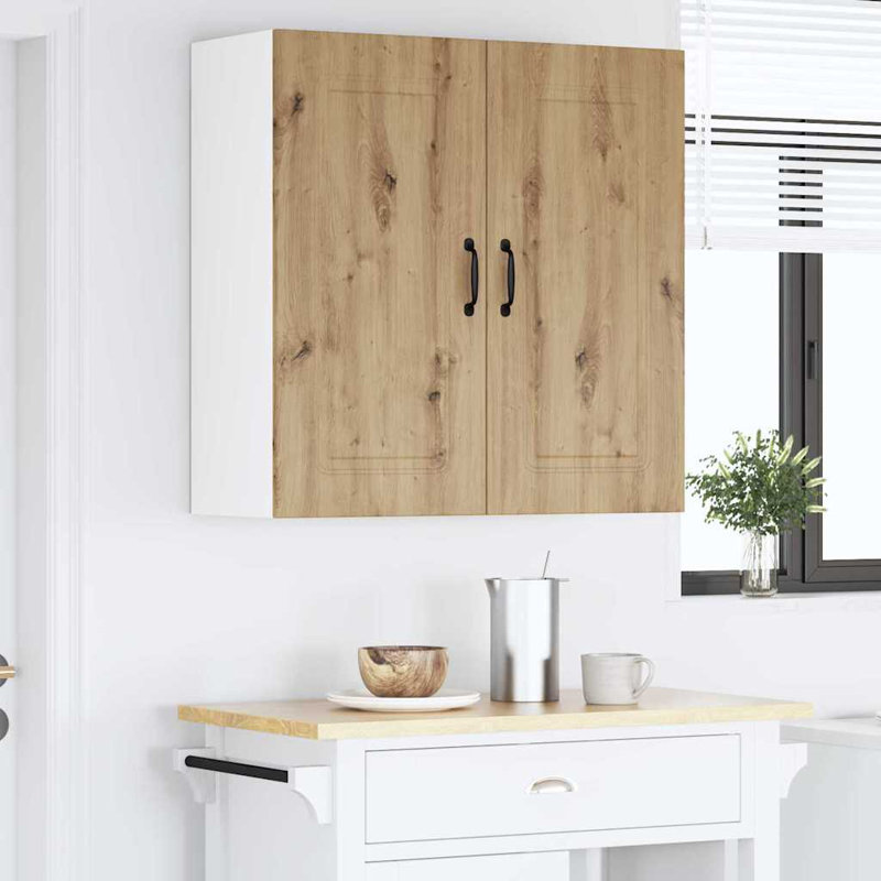 Vidaxl Kitchen Wall Cabinet Sonoma Oak 60 X 31 X 80 Cm Engineered Wood, Artisan Oak, 80cm H x 80cm W x 31cm D