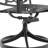 All-Weather Cast Aluminum Dining Set, Include 2 Swivel Chairs,4 Dining Chairs And Rectangular Table With Black Frame