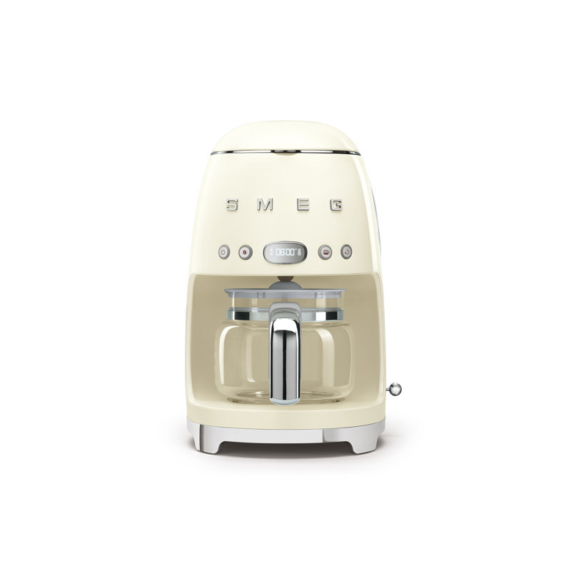 Smeg DCF02 50s Style Retro Drip Filter Coffee Machine, Cream