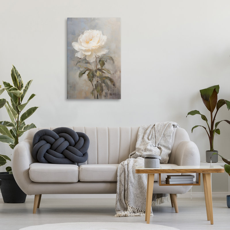White Rose Close Up Canvas, design by Creative Studio, 36" H x 24" W