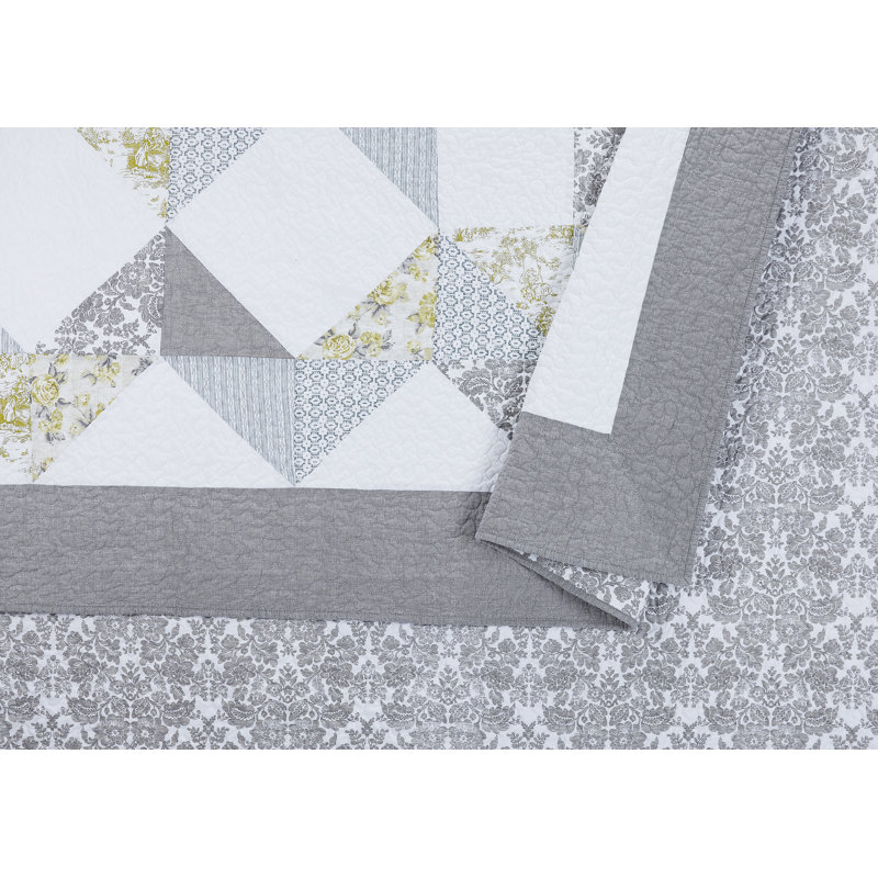 Reine-Marie 3-Piece Quilt Set, Queen Qulit + 2 Shams