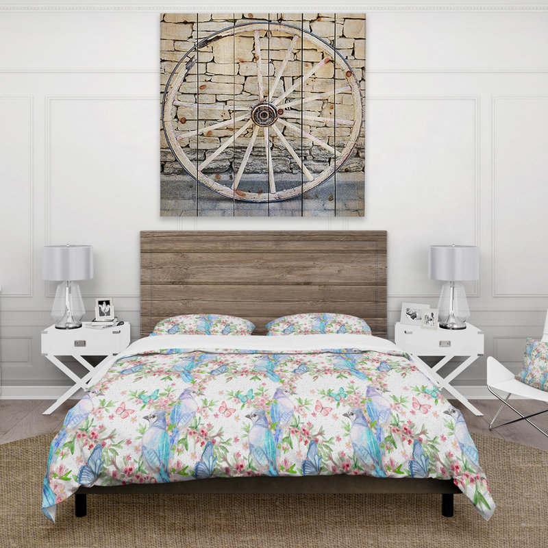 Ensemble de housse de couette country, Housse de couette double / grand + 2 taies