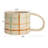 Stoneware Mug With Checkered Pattern