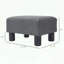 Repose-pieds cubique avec tissu en lin et conception légère-2129112804