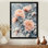 Pe pivoines au vent d'hiver III - art mural sur toile florale