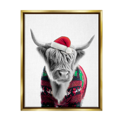 " Cow In Christmas Sweater "