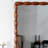Wall-Mounted Bedroom Mirror, Mid-Century Mirror With Solid Wood Frame