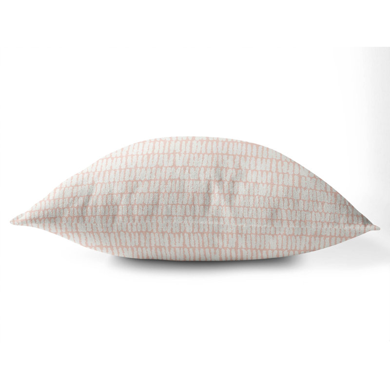 Coussin Ricky Row, Rayure rose, H 20 po x l 20 po