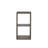 Hamlett 30"H x 16"W Gray Two Cube Wood Bookcase-42917138