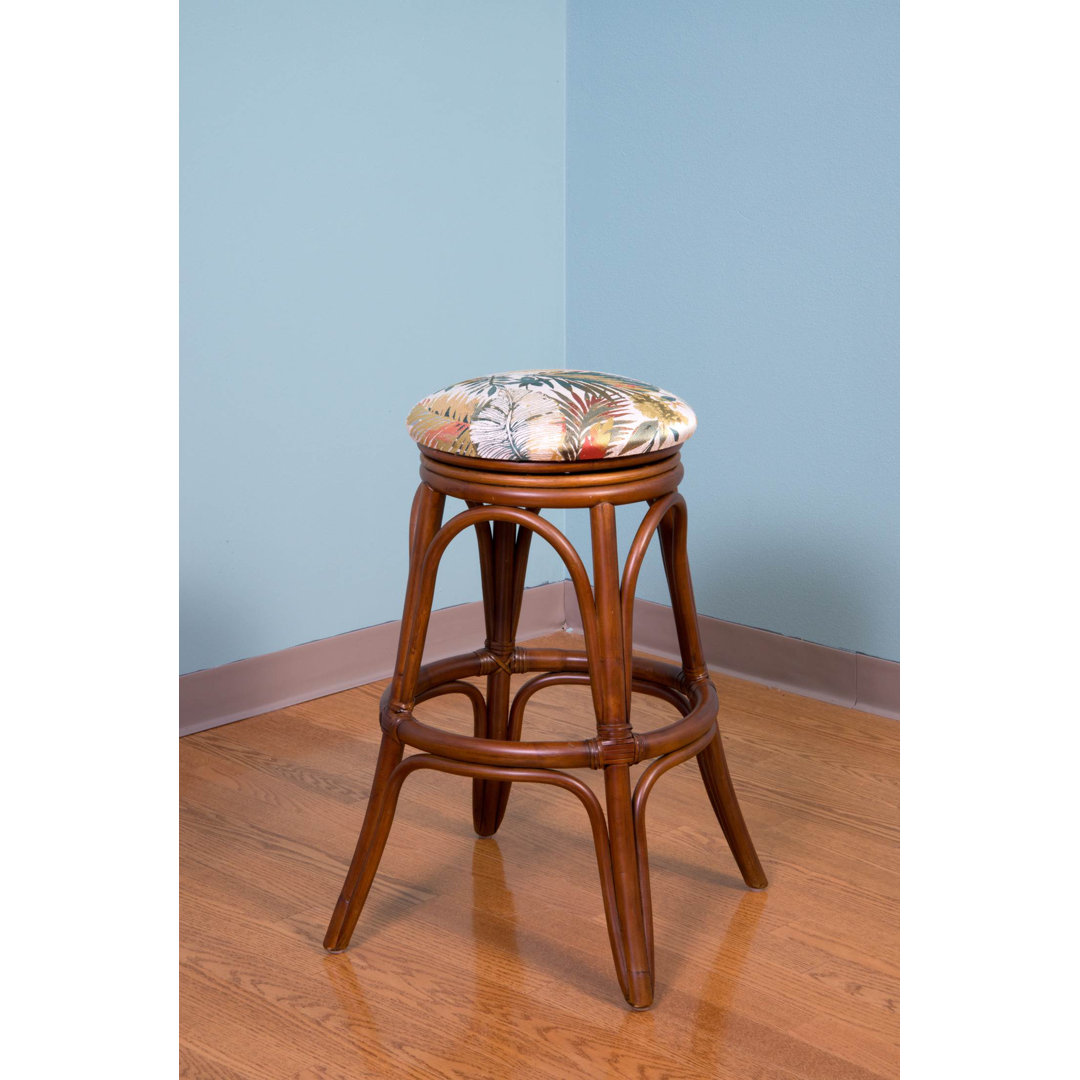 Charlestyn Swivel Upholstered Counter Stool Bay Isle Home™ Seat 