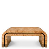 Coffee Table Quinton Light Brown Mappa Burl Veneer