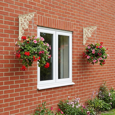 Wall Shelf Brackets Steel Indoor and Outdoor Use Space-Saving Design