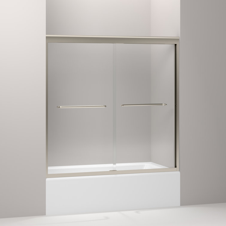 Fluence 59.63" x 58.31" Bypass Bath Door with CleanCoat® Technology