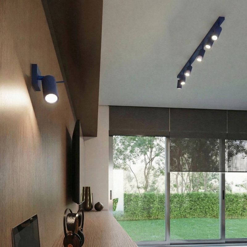 RING Steel Spotlight, Ultramarine, 45x6x16 cm, 3 Lights