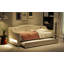 Lit de jour rembourré simple TG avec ceinture et gigogne à DEL, beige-1946066956