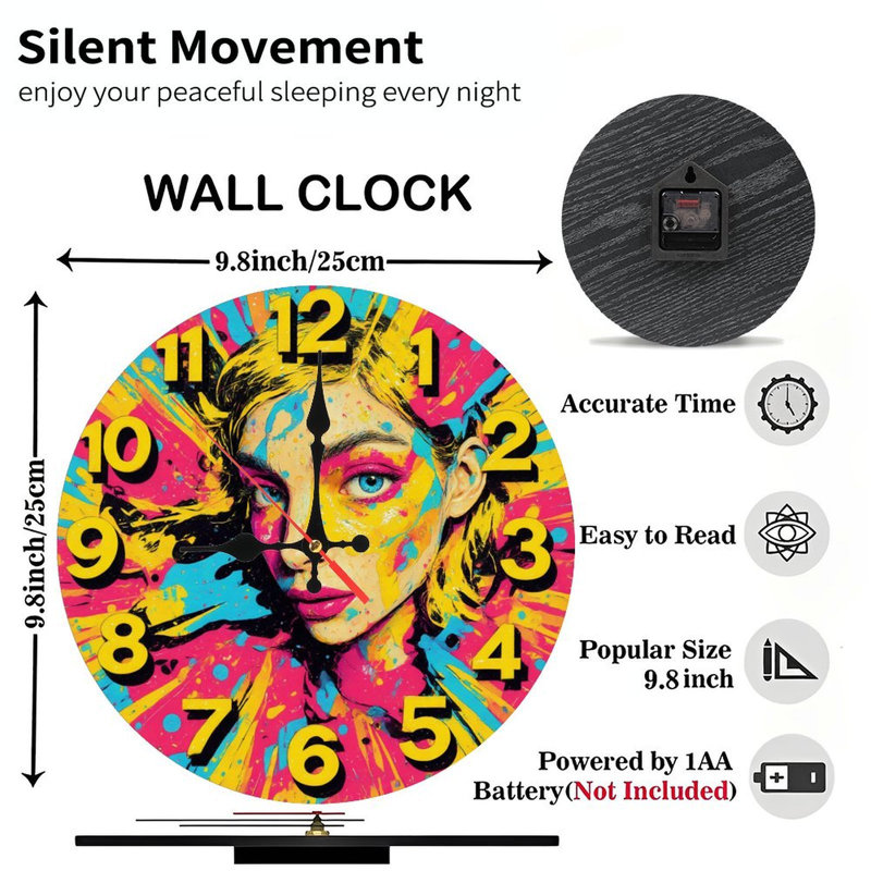 horloge à éclaboussures