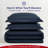 100% Cotton Sateen Weave Solid Duvet Cover Set - Includes 1 Duvet Cover & 2 Pillow Sham Set-126458477-126458479