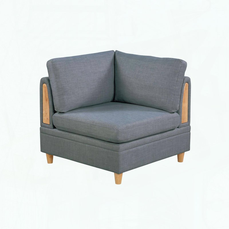Canapé modulaire d'angle en tissu Dorris