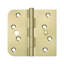 Deltana S41/4058U2DL-S Special Hinge for Fiber Glass Doors, 4" x 4-1/4" x 5/8" Radius x SQ, Security Stud in Zinc Dichromate Pair
