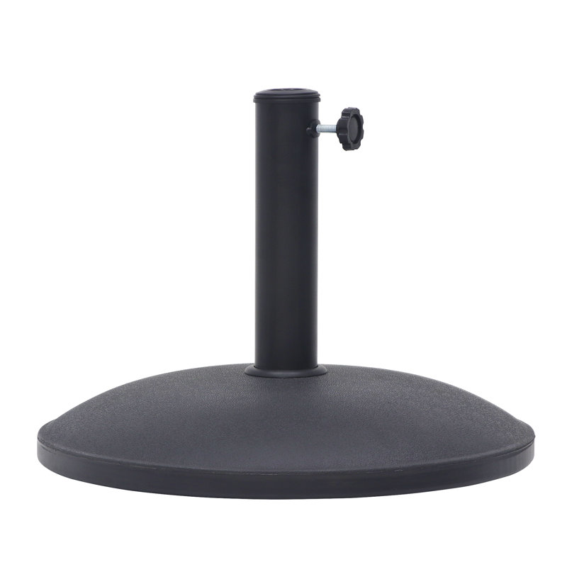 33 lb Base de parasol de patio robuste en noir