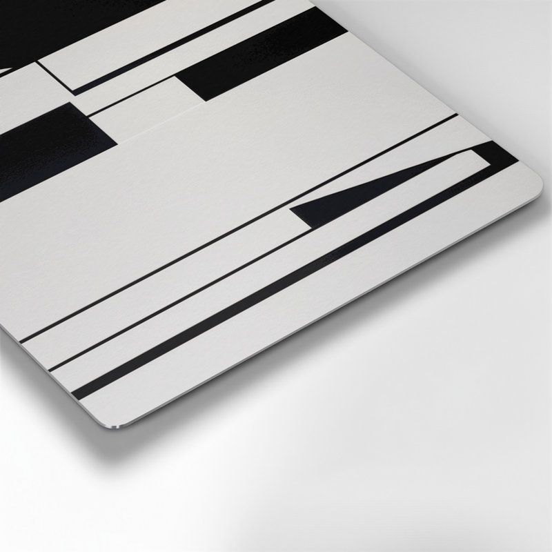 Minimalisme 7, art mural gris en métal, H 12 po x l 12 po