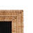 Neutral Textured Wood Brown Woven Rattan Detail Rectangle Photo Frame-1133030521