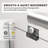 UKD07N Countess 56 to 60 in. x 66 in. H Semi-Frameless Double Sliding Shower Door in Brushed Nickel with 1/4 in. (6.35mm) Clear Glass-122140300-122140297