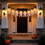 Lot de 2 guirlandes lumineuses fantômes de 2,74 m (9 pi) avec chapeaux de sorcière pour l'Halloween, à utiliser à l'intérieur comme à l'extérieur (porche, jardin, etc.).