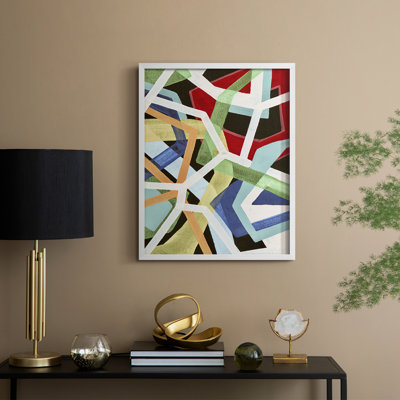 «Magnetic Color I», reproduction encadrée - bois massif