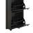 Free Standing Shoe Rack With 2 Flip Drawers And Adjustable Panel, Wood Grain Pattern Top Cabinet, Functional Entryway Organizer-2015928988