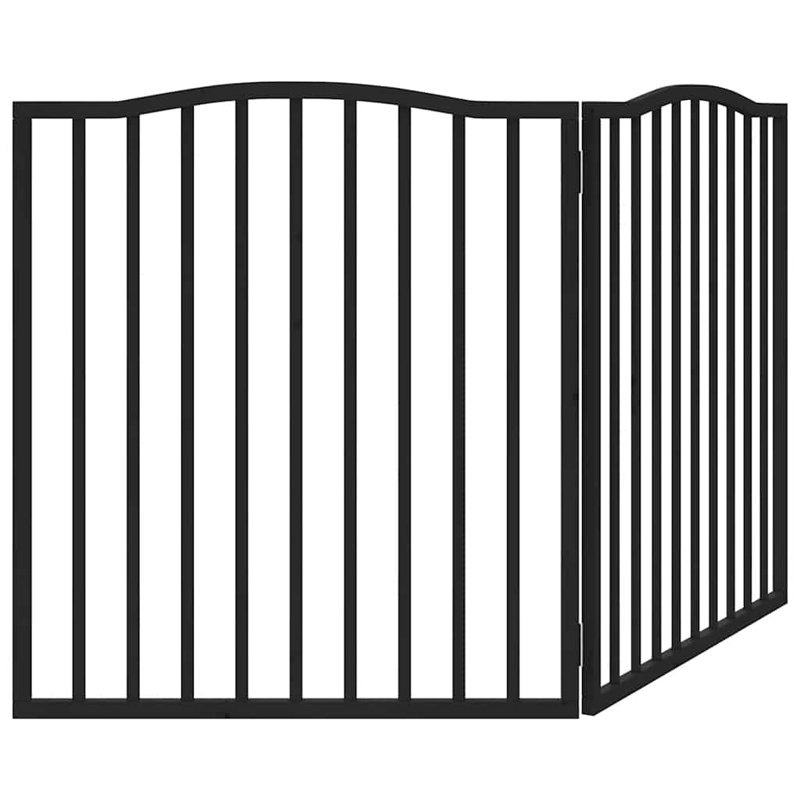 Tetlin Solid Wood Dog House Door, 90cm H x 160cm W x 2cm D, Black