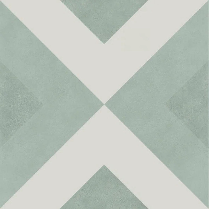 PERTH 6 po x 6 po, Bleu sarcelle