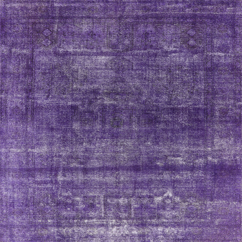 Tapis oriental mauve, Carré 5 pi