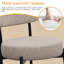 Biff Upholstered Counter Stool with Metal Frame-1667188258