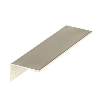 Edge Pulls 5-1/16 inch (128mm) Center-to-Center Satin Nickel Cabinet Edge Pull - 25 Pack