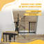 Pressure Mounted Pet Gate With Door-94282341-94282346