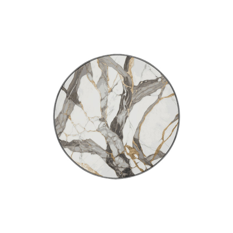 Machine Washable Gray Area Rug, Round 8'