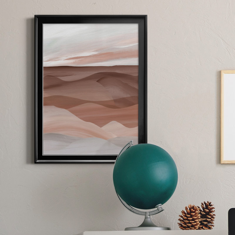 Sedona Valley - Peinture sur toile encadrée, H 30,5 po x l 42,5 po x P 1,5 po, Cadre noir