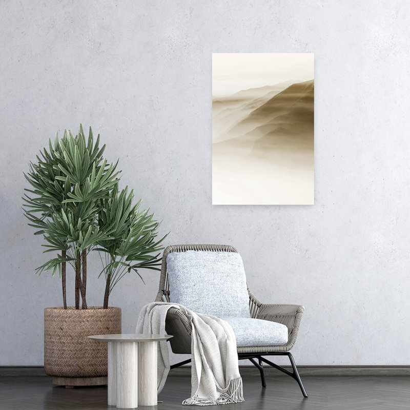 «In My Time», art contemporain abstrait paysage naturel, H 24 po x l 16 po