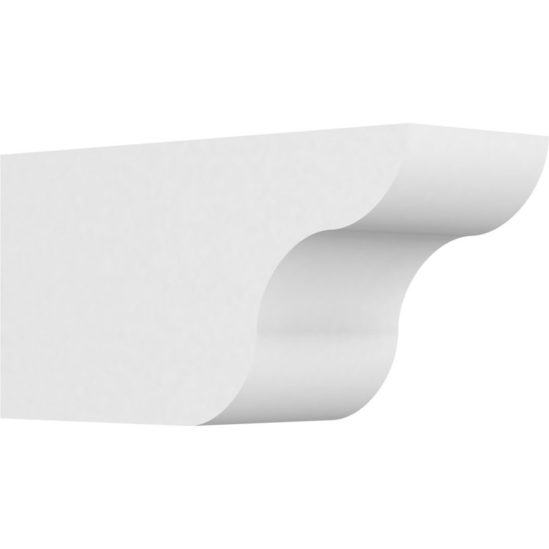 6"W x 8"H x 16"L Standard Carmel Architectural Grade PVC Rafter Tail, 8"H x 6"W x 16"D