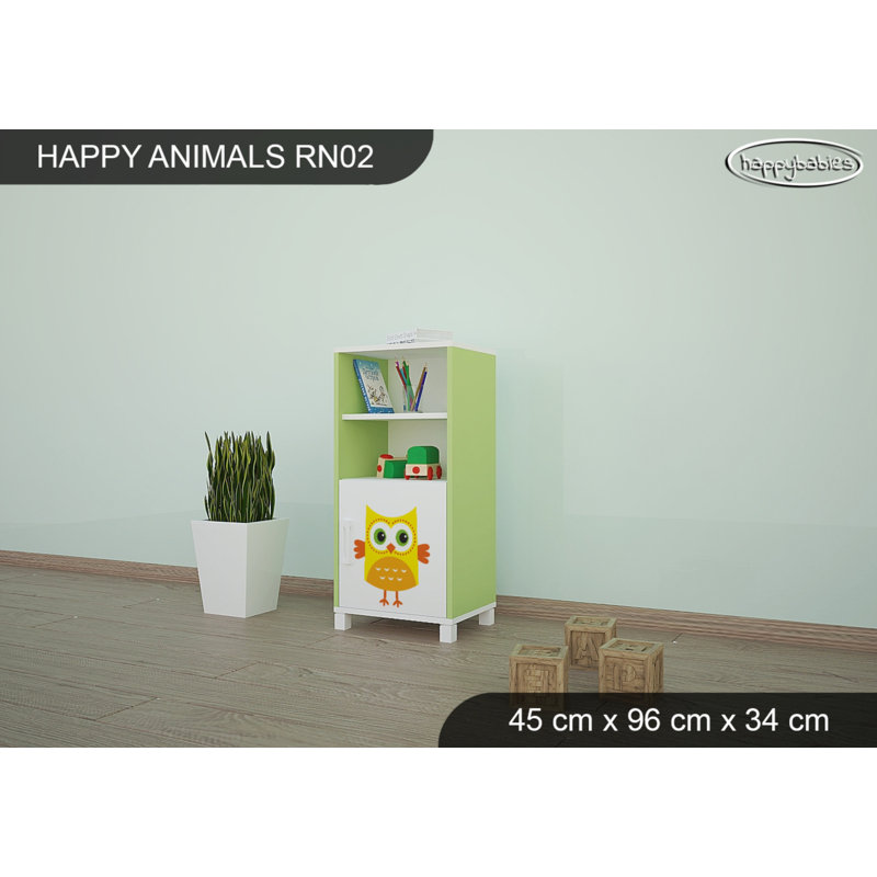 45cm W Animals Kids Cube, Green