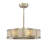 Maris 26" 6-Light Fandelier in Silver Dust with Remote Control