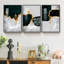 Abstrait - ensemble de 3 reproductions d'art sur toile encadrées-263865826-263865827