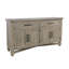Buffet rustique de style ferme Slater Works de 66 pouces avec 2 tiroirs et 4 portes