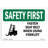 Osha Safety First Sign-73344586