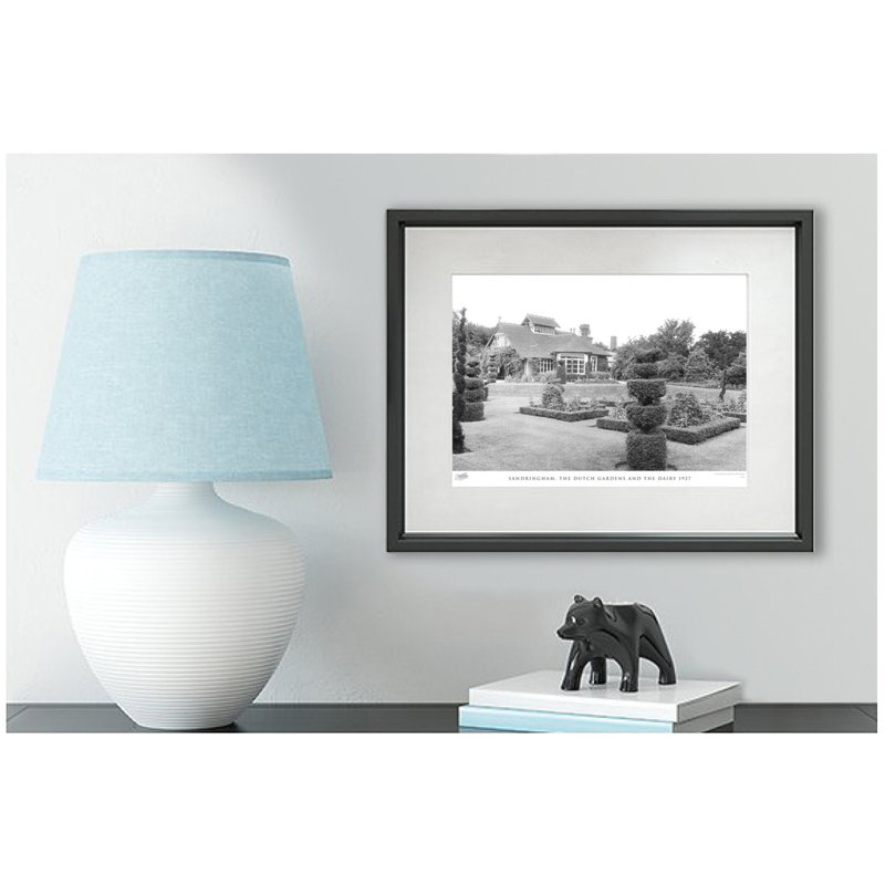 Sandringham, The Dutch Gardens And The Dairy 1927 by Francis Frith - Single Picture Frame Print, 60cm H x 80cm W x 2.3cm D