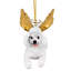 Poodle Dog Angel Holiday Ornament