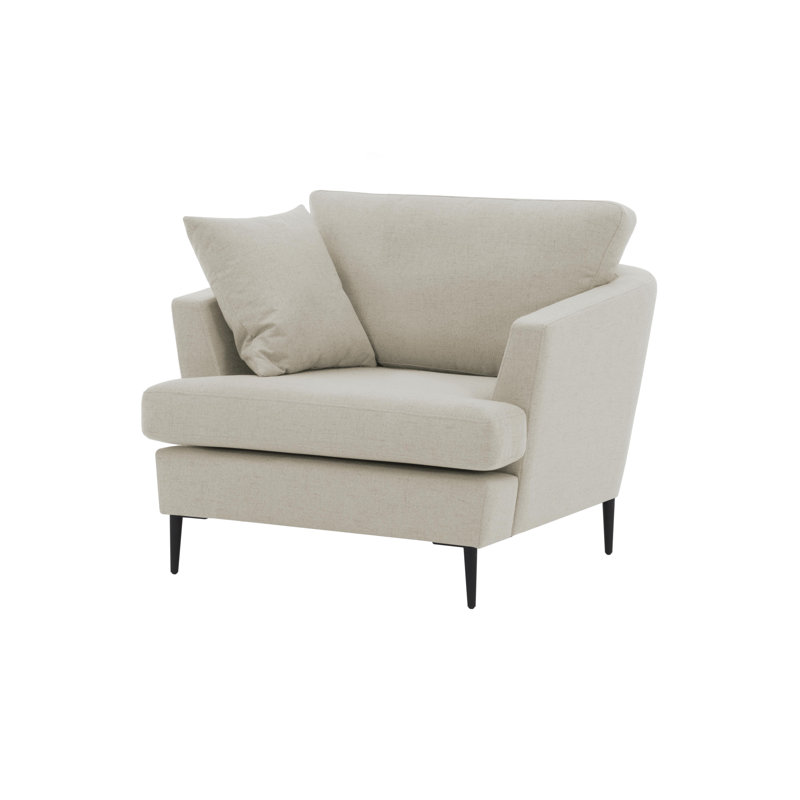 Jovany Velvet Armchair, Beige