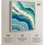 «Blue Green Abstract Agate II», art abstrait bleu sarcelle par -1062629053-1062629054