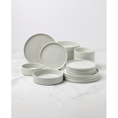 Modulus 16-Piece Dinnerware Set, Vapor